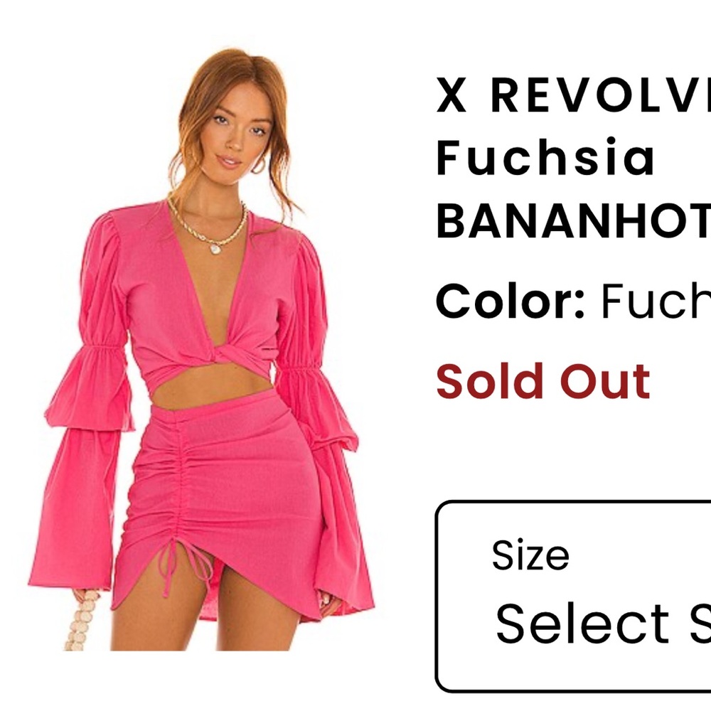 BANANHOT X Revolve Fuchsia Dress by